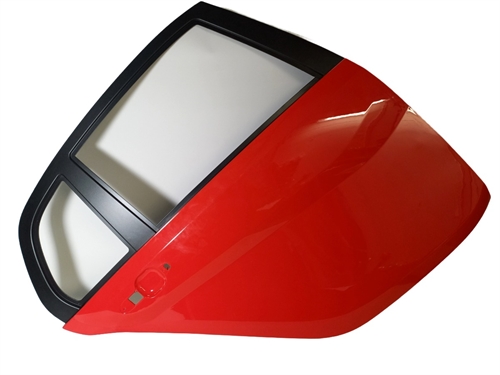 Kåbe, dør, LAVA rød, venstre, Country II