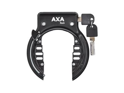 Cykellås - Forsikringsgodkendt AXA sort/2 nøgler