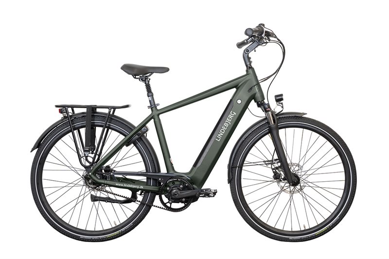 Lindebjerg 28\'\' Elcykel Center Royal H - Mat grøn