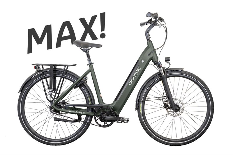 Lindebjerg 28\'\' Elcykel Center Royal MAX - Mat grøn