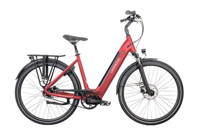 Lindebjerg 28'' Elcykel - Center Royal, Mat rød