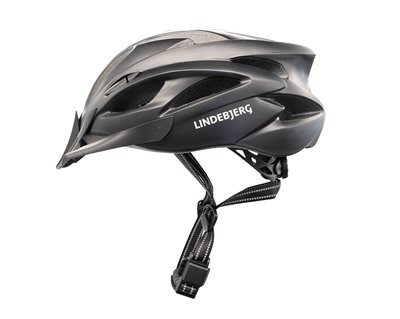 Lindebjerg Cykelhjelm - SPAR 250,- - Mat sort - Str. M