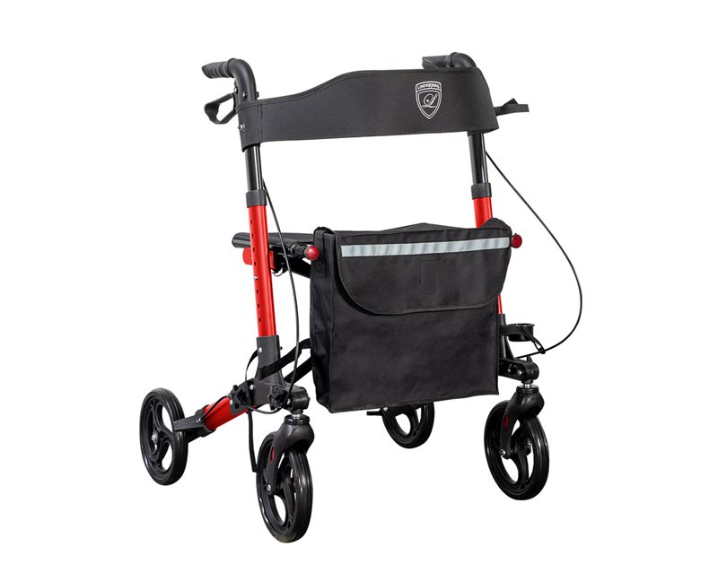 Lindebjerg Rollator - SPAR 800 - HF-150 - Metal rød