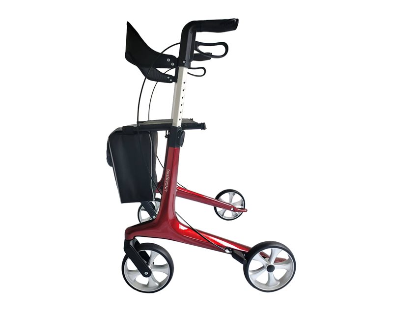 Lindebjerg Rollator - HF-250 letvægts - Rød