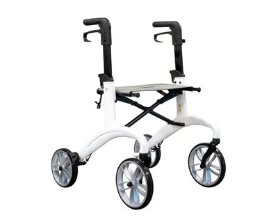 Lindebjerg Rollator - HF-350 letvægts - Hvid - Inkl. tilbehør