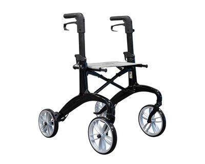 Lindebjerg Rollator - HF-350 letvægts - Sort - Inkl. tilbehør