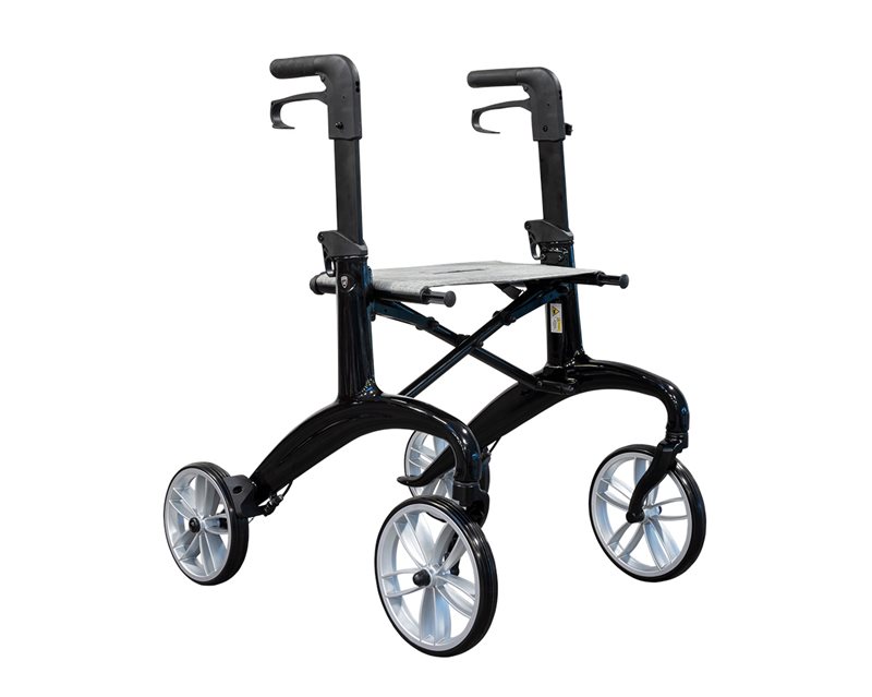 Lindebjerg Rollator - HF-350 letvægts - Sort - Inkl. tilbehør