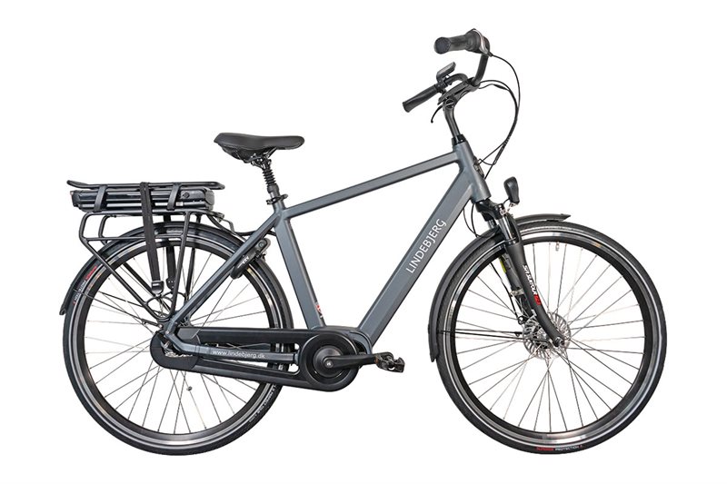 Lindebjerg 28\'\' Elcykel Center LUX H - Stone Grey