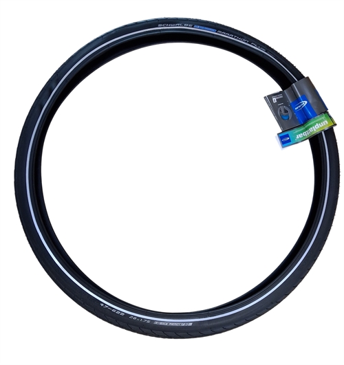 Dæk Schwalbe 700x45C Sort Marathon Plus