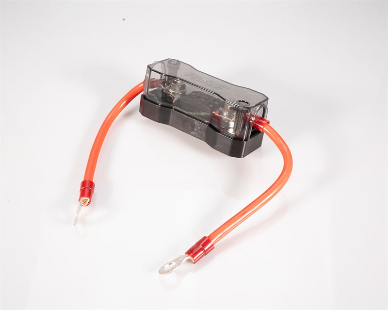 Ledning imellem batterier m. 100A sikring