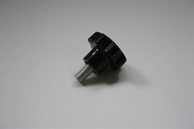 Fingerskrue, sort 10mm, grov gevind