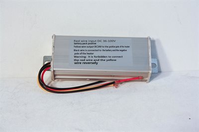 Omformer DC36-100V t. 24V, oliefyr, kabine