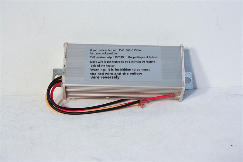 Omformer DC36-100V t. 24V, oliefyr, kabine