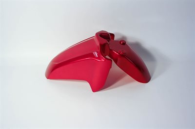 Skærm t. forhjul, blank rød, LM-Speed 25