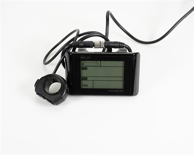 LCD display - elcykel 10-70 + B - sort - 9 int.