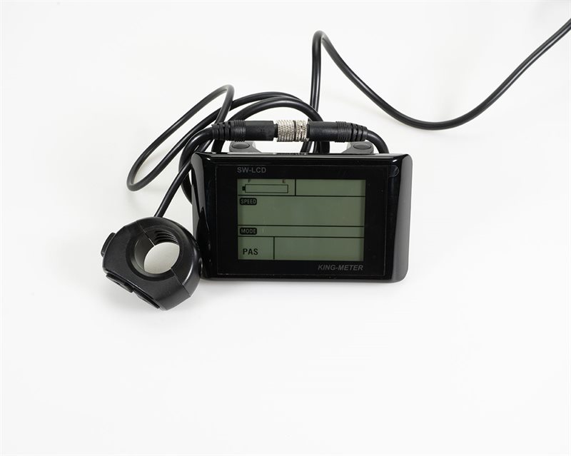 LCD display - elcykel 10-70 + B - sort - 9 int.