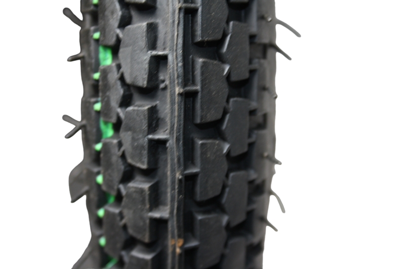 Dæk, 6" (2.50-6), blokmønster sort