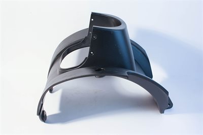 Plastik skjold v. styr, sort, t. XL 130