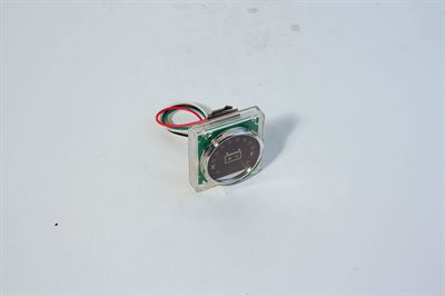 Batteriindikator, rund m. led Ital 7A,